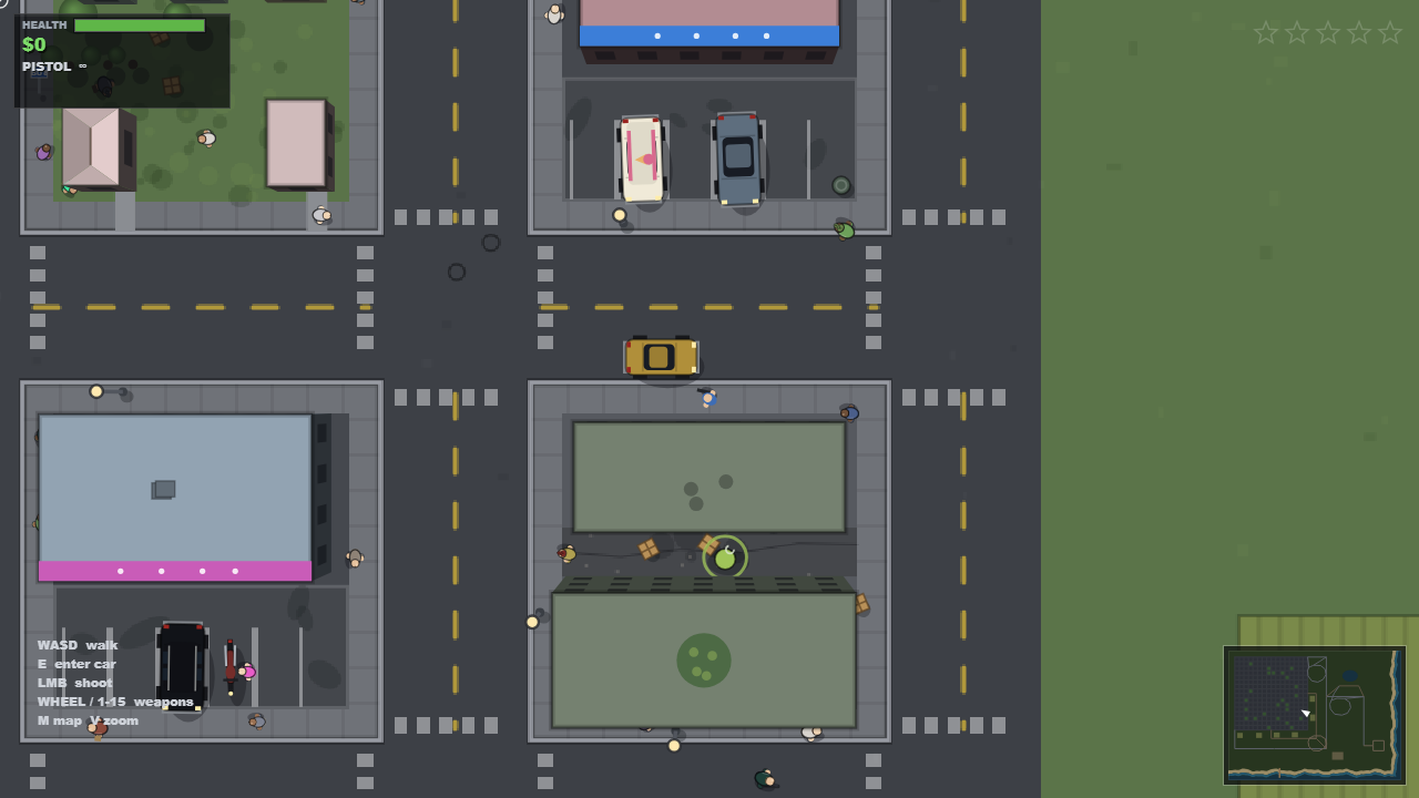 Top-Down GTA screenshot